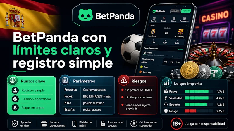 BetPanda con límites claros y registro simple