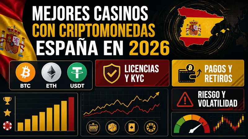 Mejores casinos con criptomonedas España en 2026