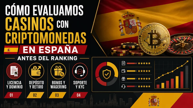 Cómo evaluamos casinos con criptomonedas en España antes del ranking