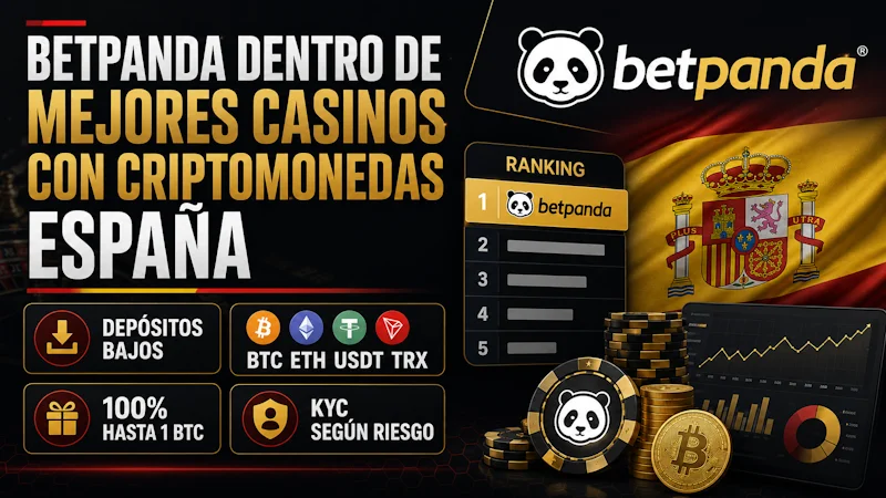 Betpanda dentro de mejores casinos con criptomonedas España
