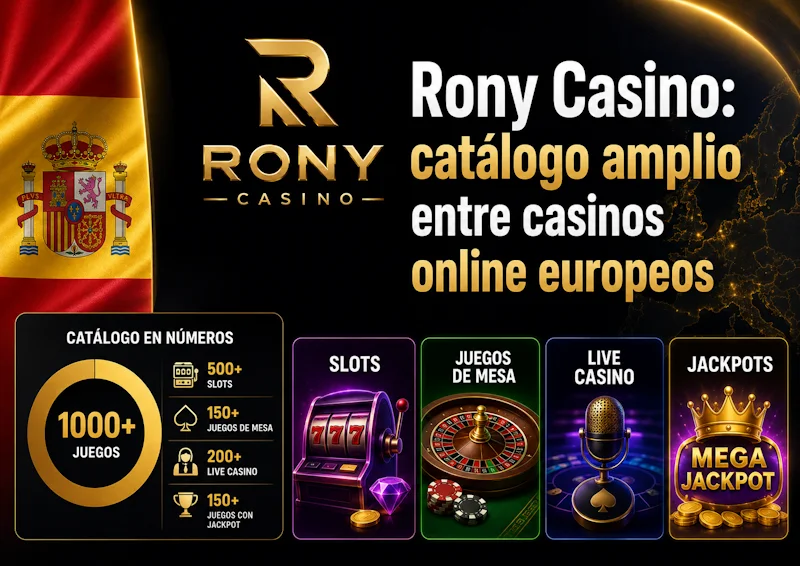 Rony Casino: catálogo amplio entre casinos online europeos