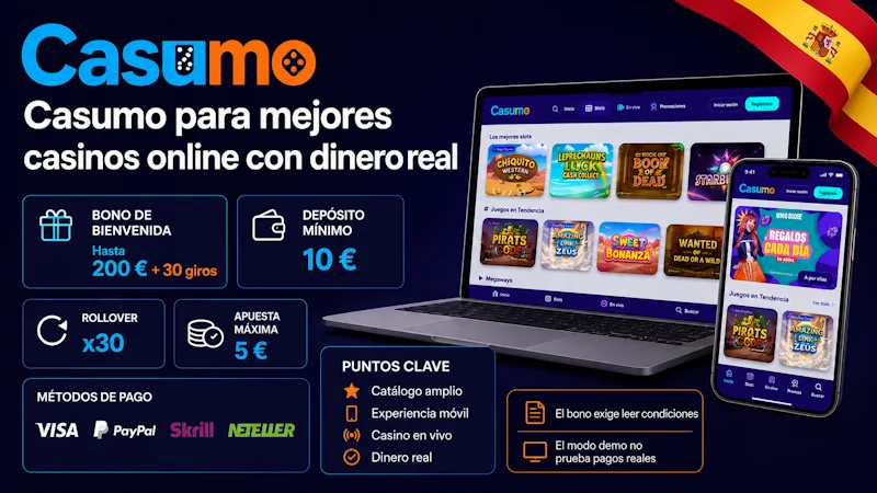Casumo para mejores casinos online con dinero real