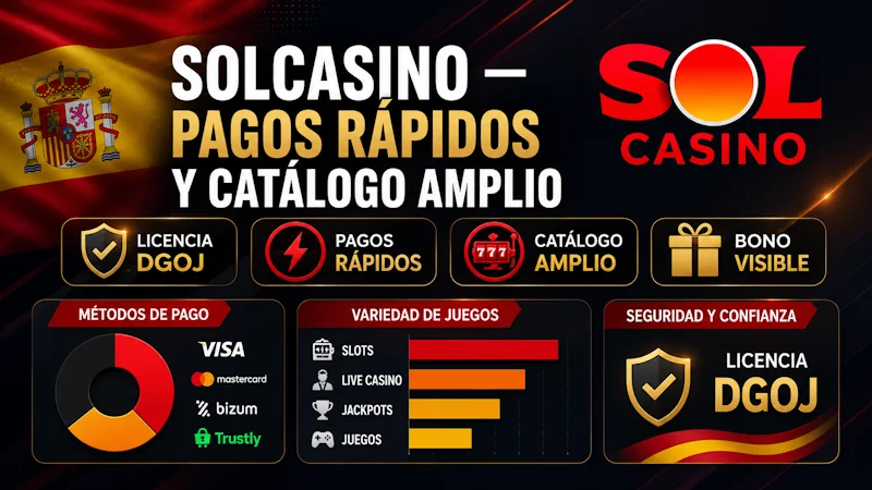 Solcasino — pagos rápidos y catálogo amplio