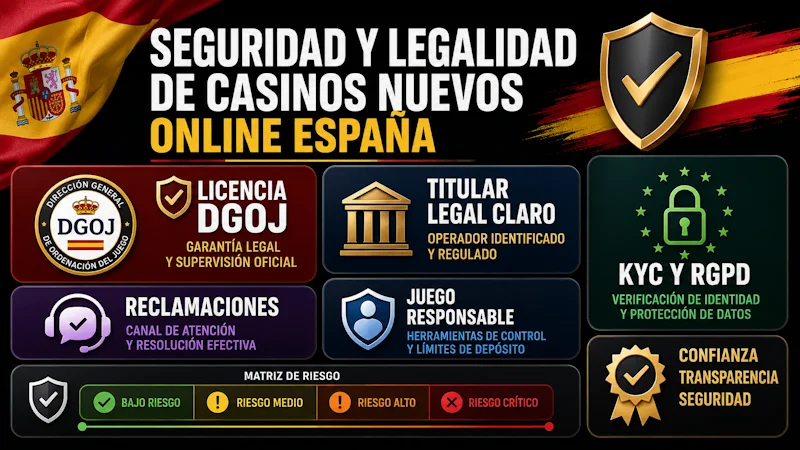 Seguridad y legalidad de casinos nuevos online España