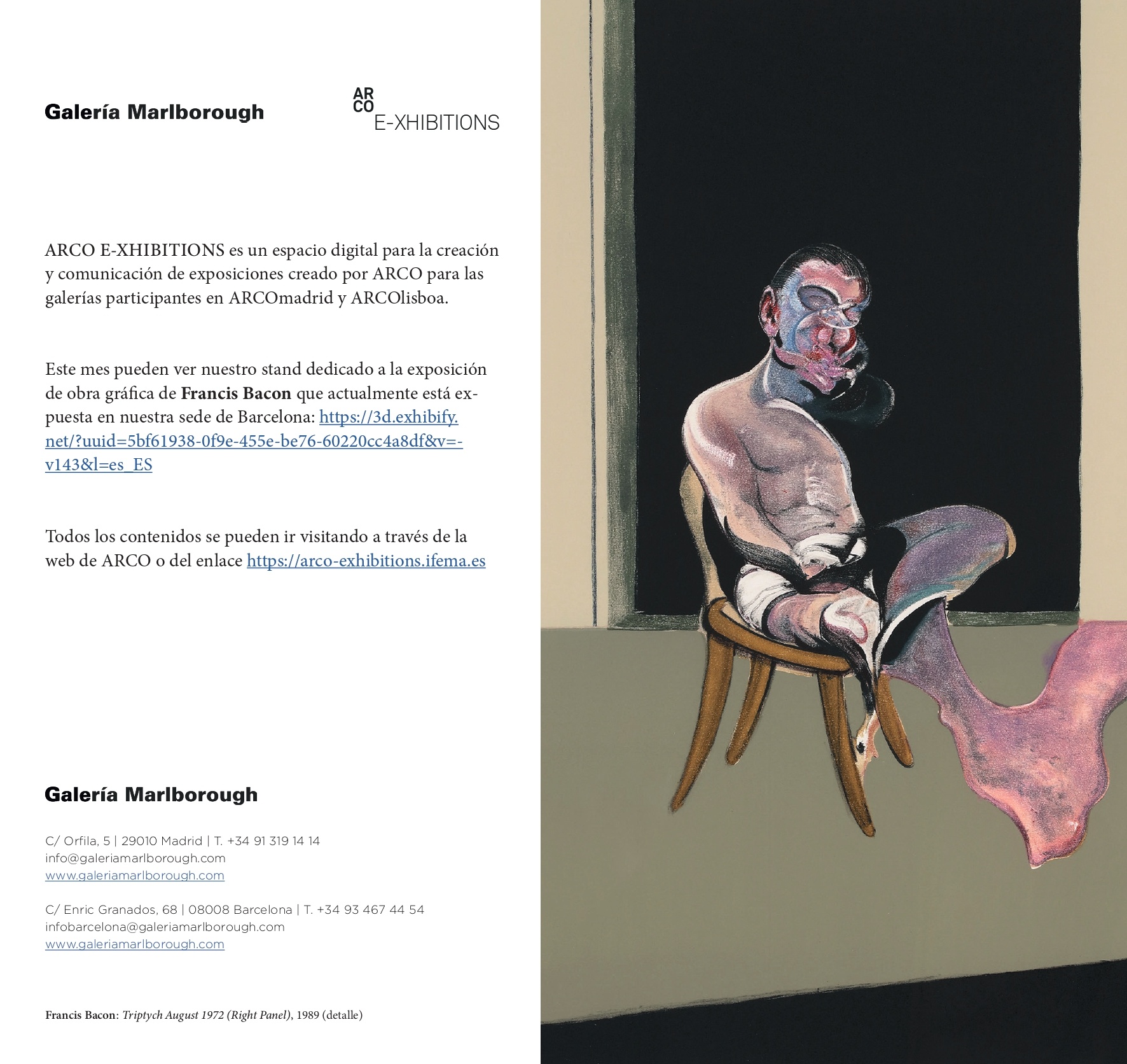 Nueva exposición ARCO E-xhibitions: Francis Bacon