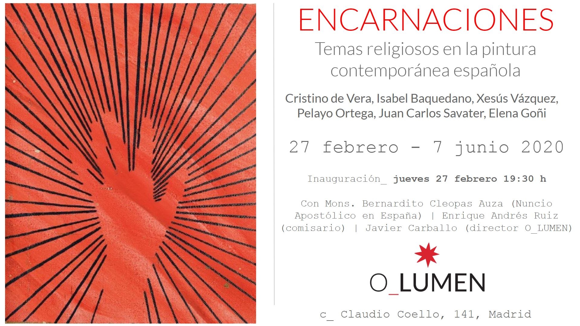 Pelayo Ortega expone en la exposición «Encarnaciones»