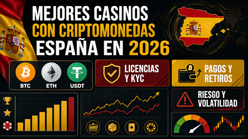 Mejores casinos con criptomonedas España en 2026