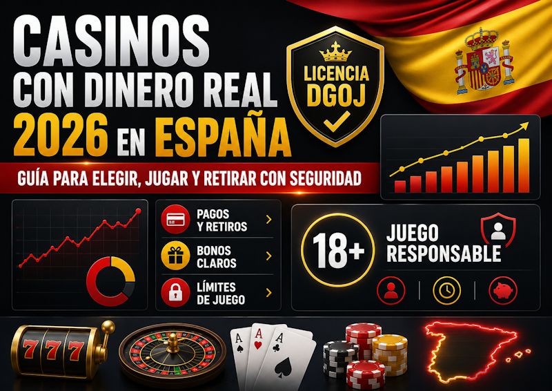Casinos con dinero real 2026 en España: guía para elegir, jugar y retirar con seguridad