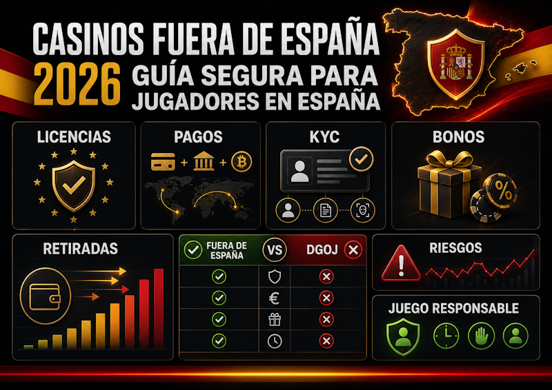 Casinos fuera de Espana 2026 guía segura para jugadores en España
